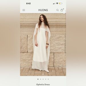 NWT! Huong Boutique - Ophelia Dress - Elegant White - Size Medium